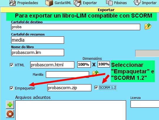 exportar scorm en edilim