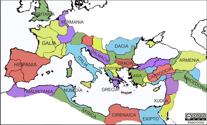 Mapa do Imperio Romano