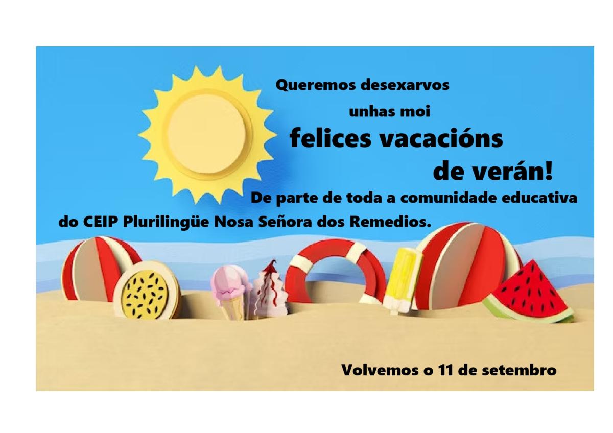 Felices vacacións