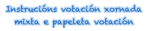 instrucións votación xornada mixta