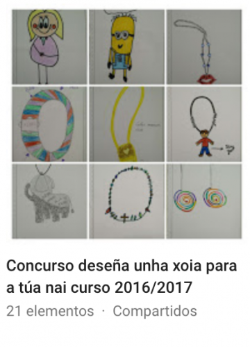 Galería de imaxes do concurso deseña unha xoia para a túa nai curso 2016/2017