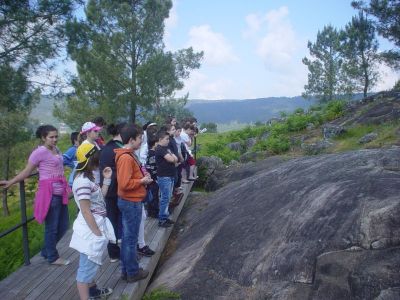 Visita ó parque arqueolóxico de Campo Lameiro, xunto ós alumnos da Xunqueira.
