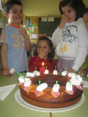 Cumpleanos de Paula
O xa tradicional "ráscate la nariz"
