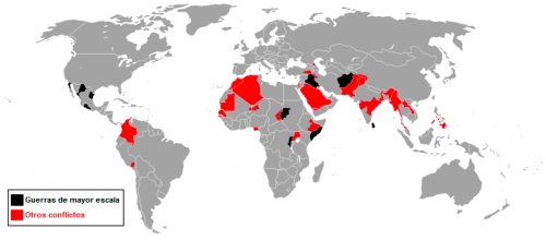 Mapa dos conflictos actuais