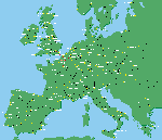 Mapa interactivo de Europa (países e capitais)