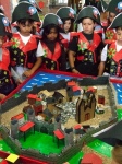 Maqueta elaborada polos alumnos de 4º de Primaria