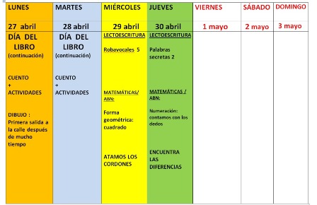 CUADRO PROGRAMACION