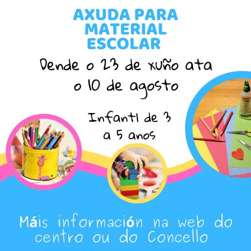 axudas para o material escolar