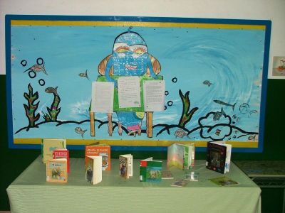 Exposición da biblioteca sobre os elefantes
