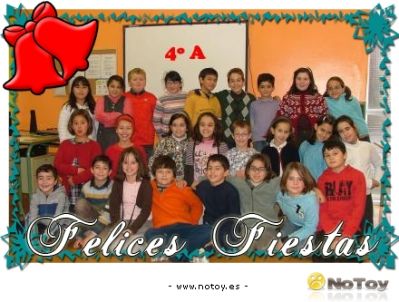 4º A deséxavos FELICES FESTAS
