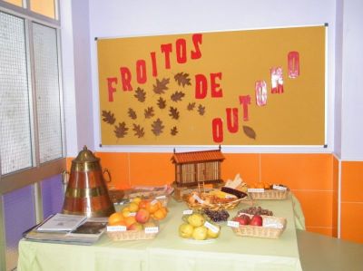 Exposición de froitos de outono
