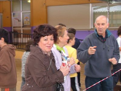 Os profes comen as castañas
