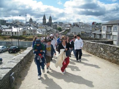 Paseando pola muralla
