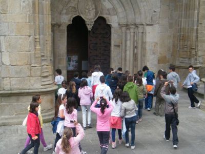 Entramos na Catedral de Lugo
