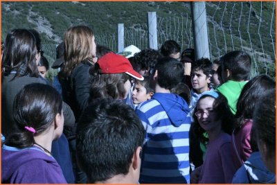 Comenzamos a ascender polas corredoiras que  rodean o parque
