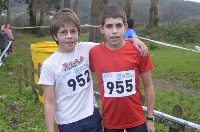Pablo e Daniel, 1º e 2º en Infantil masculino.
