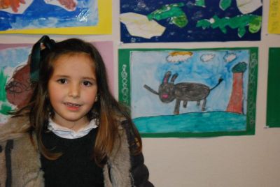 Carlota e a súa pintura!
