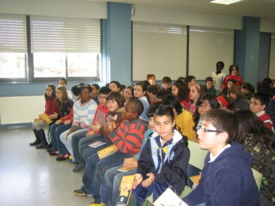 Os alumnos / as durante o encontro
