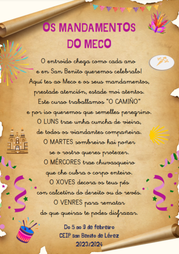 MANDAMENTOS DO MECO