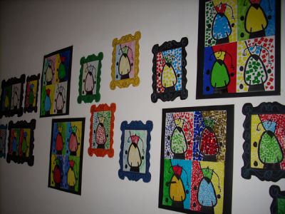 Miró- painted by pupils of Pre-Primary grades
