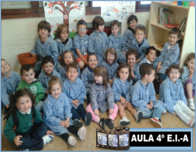 Aula de 4º de Educación Infantil.Grupo A