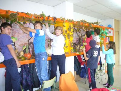 decorando a aula para o outono
