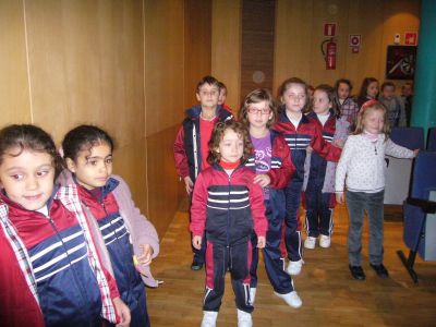 entrando no Teatro
