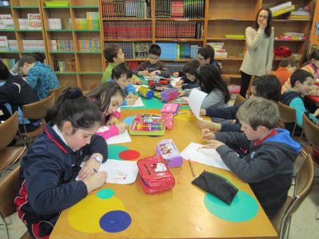 Traballando na biblioteca