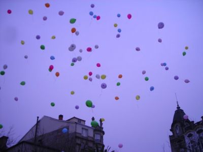 3º CURSO LANZANDO GLOBOS  NA ALAMEDA  O DÍA DE ENCONTROS CO AUTOR
