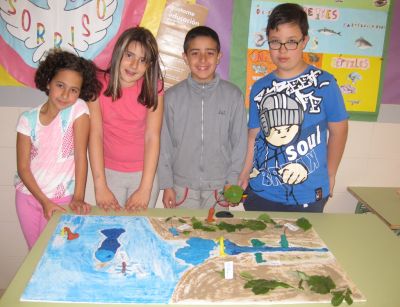 Esta é a maqueta de Carla, Iria, Matías e Alfonso
