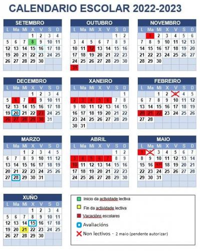 Calendario escolar 22-23