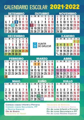 calendario escolar 2021-22