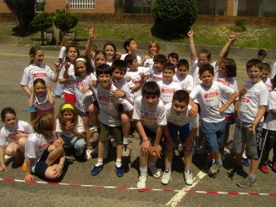 Nenos de 4º de primaria, antes da carreira. 2004
