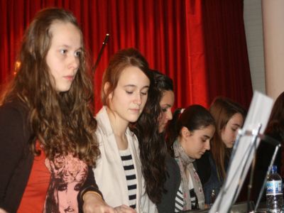 Alumnas de 1º de BAC.
