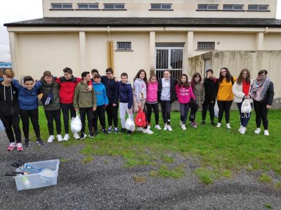 O grupo participante do IES Becerreá : 2º da ESO ao completo.
