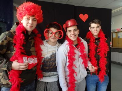 Cuarteto de alumnos de 1º de Bac e 4º da ESO
