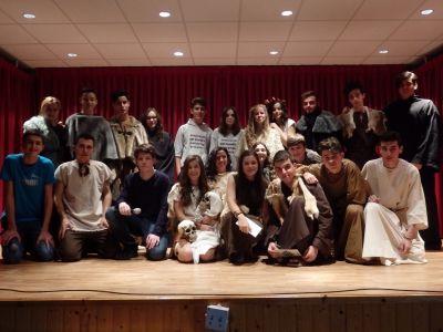 O alumnado organizador dos actos de celebración do Samaín: 4º da ESO.
