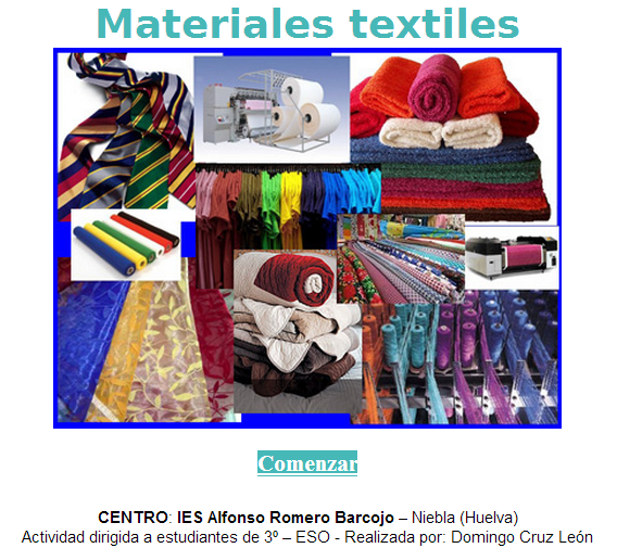 Materiales textiles por Domingo Cruz León