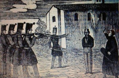 04. Os Mártires da Liberdade
Coñécense como Mártires de Carral os militares sublevados  que foron executados o 26 de abril na vila coruñesa de Carral, tras a derrota da Revolución de 1846.

Ao serán, o coronel Solís foi levado ao adro da igrexa de Paleo, onde foi fusilado. O comandante Víctor Velasco e dez oficiais máis foron pasados polas armas na Fraga do Rei, entre Carral e Paleo, e foron enterrados no día seguinte no cemiterio de Paleo, sen que se escribise sobre as súas tumbas inscrición ningunha. O párroco, que presenciou o fusilamento, na acta de defunción engadiu: "Espectáculo horroroso. Triste Memoria".
