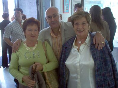 Carmen Rodríguez, Constantino Chao e Mª Carmen López
