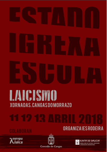 Cartel xornadas laicismo