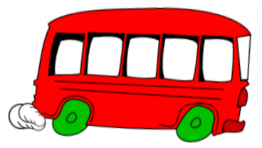 red rocking bus