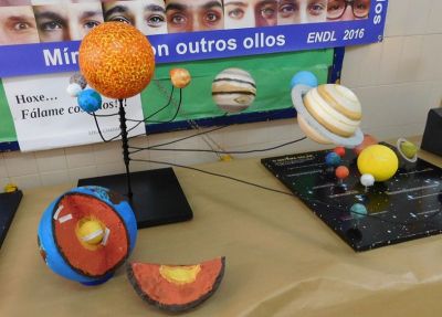 Exposición Sistema Solar 1º ESO. Xuño 2017.
