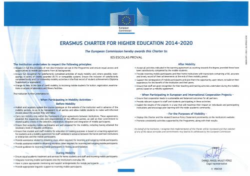 Carta Erasmus 2014-2020