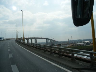 Le pont de Cheviré sur la Loire, près de Nantes
