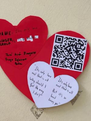 10
Traballo realizado polo alumnado de 2º de ESO para conmemorar a festividade de San Valentín. Contén cancións nun QR.

