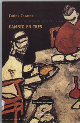 CAMBIO EN TRES
A violencia diaria, exercida de pais a fillos, de homes a mulleres, entre compañeiros; a dureza da vida, primeiro nas cidades e despois no estranxeiro; e a falta de expectativas durante os anos centrais da ditadura. Con estes elementos compuxo Carlos Casares Cambio en tres, unha das súas obras máis experimentais, que entroncou no seu día coa prosa europea de vangarda.
