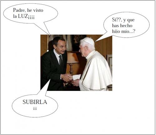 Zapatero y el Papa