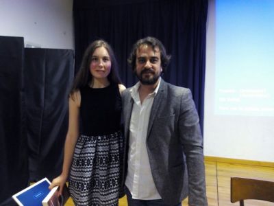 Lucía Sarceda con Pedro Feijoo
