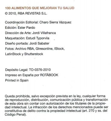 100 Alimentos que mejoran tu Salud.2.010
